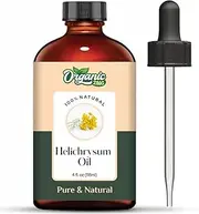 Organic Zing Helichrysum (Helichrysum Italicum) Oil | Pure & Natural Essential Oil for Skincare, Hair Care, Aroma & Diffuser - 118ml/3.99fl oz