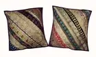 16"-2 PLUM GORGEOUS SEQUIN FLOOR THROW CELEBRATION GIFT CUSHION PILLOW COVERS