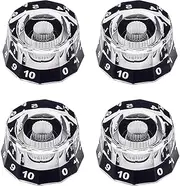 Banworks Guitar Control Knobs Imperial Size 24 Spline 2 Volume 2 Tone Control Knobs Dodecagon Top Hat Knobs for Gibson Les Paul LP SG Style Electric Guitars Pack of 4 JT/XN-13