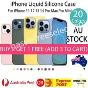 For iPhone 14 13 12 11 Pro Max Mini Case Cover Liquid Silicone Shockproof Luxury