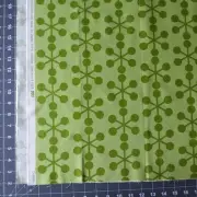 MODA Comma Asterisks Half Yd Grn White OOP