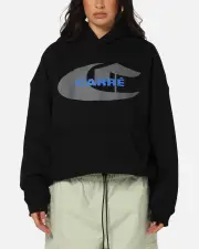 [CARRE] Carre Crested Hoodie Black - Size L L Black