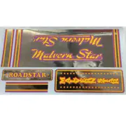 Malvern Star Roadstar decals for vintage bicycle