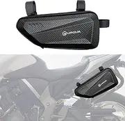 UROUK Motorcycle Tool Bag 3L(1.5L*2) Motorbike Storage EVA Hard Shell Waterproof Motor Side Bag (Left)