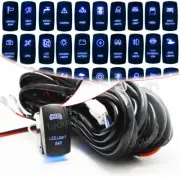 Light Bar Wiring Harness+Rocker Switch For Ford Dodge Toyota Jeep Truck UTV