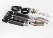 Durable Accessories Motorcycle Exhaust Muffler Full System Slip On Middle Pipe Link Exhaust for Ducati 848 EVO 1098 1198 S/R 848 Muffler