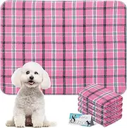 ESGPET 8Pcs Washable Pee Pads for Dogs, Reusable Puppy Pads (18"x24") Non-Slip Dog Pee Pad, Puppies Training Pads for Absorbent and Odor Controlling