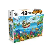 48pc Puzzle Master Jumbo Floor Fisherman’s Wharf Jigsaw Puzzle Kids/Children 3y+