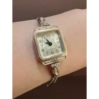 在飛比找蝦皮購物優惠-Agete 10k 鑽石 方錶 古典 手錶 狀態佳 附保卡
