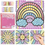 MXJSUA DIY Window Art Suncatcher Kits for Girls Crafts Diamond Art Great Gifts, Birthday Gifts Fun Gem Arts and Crafts