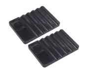 Nail Art Design Craft Acrylic UV Gel Brush Pen Rest Pro Beauty Makeup Brush Pen Display Holder Stand Tool(Black)