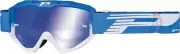 3450 Light Blue / White Riot OTG Goggles - Dual Mirrored Lens PrG. PZ3450AZBIFL