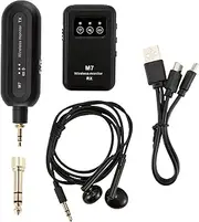 Suesacy Wireless in-Ear Monitor System 2.4Ghz Wireless IEM System with Transmitter Receiver Automatic for Studio Live