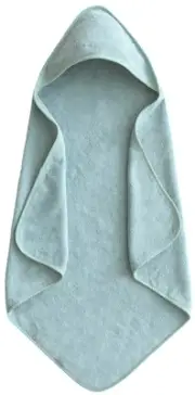 Mushie: Hooded Towel - Sea Mist