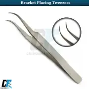 Dental Bracket Placing Tweezer Fine Pointy Tips Placement Holding Orthodontics