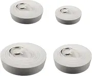 Wanfoou 4 Pcs Drain Stopper, Rubber Sink Plug, Bath Plug,Drain Stopper White for Bathtub Kitchen and Bathroom, Comes in 4 Different Sizes