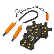 Ice Fishing Safety Kit Retractable Ice Picks Safety Ice Cleats for Q8B1