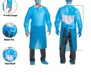 25 CPE Disposable Isolation Gowns OSFA Level 2 - Brand New