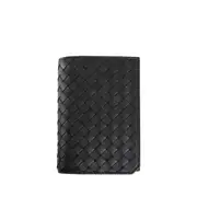[BOTTEGA VENETA] Intrecciato Piccolo Passport Case Black