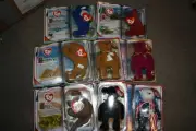8 Teenie Beanie Babies McDonalds Plush Toys Dinosaur Bear Legends Millennium End