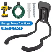 2/3Pcs Garage Power Tool Hook Set Wall Mounted Power Tool Hanger Garden GoFqy