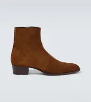 Saint Laurent Wyatt suede ankle boots