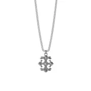 Guess Men's Jewellery Stainless Steel 4G Rebel Charm Pendant On 26" Chain