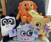 Kohl's Cares Fallon Nana PANDA Dada COW Mama GIRAFFE & Baby LION Plush Toys NEW