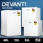 Devanti Mini Bar Fridge Portable Electric Refrigerator Cooler Freezer 48/70/95L