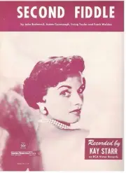 KAY STARR "SECOND FIDDLE" SHEET MUSIC-1941-EXTREMELY RARE-NEW-MINT CONDITION!!