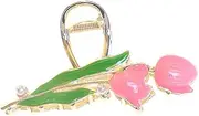 SHERCHPRY Elegant Pearl Tulip Hair Claw Clips for Women Non Slip Hair Accessories for Thin Hair for Styling Decoration present for Ladies Birthdays Holidays
