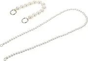 Uonlytech 1 Set Decorative Phone Case Straps Unique Imitation Pearl Hanging Pendant Chains for Daily Use Prevent Loss Versatile Long Lengths