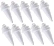 CATIEBYE 15pcs Foams Ice Cone Models DIY Crafting Materials Unfinished Ice for Decorative Art