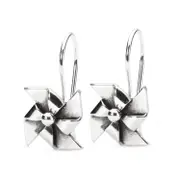 Origami Mill Earrings with Silver Earring Hooks