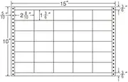 Toyo Print LB15G Tack Foam Labels, 15" x 10", 30 Sides (500 Folds per case)