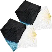 [BESPORTBLE] 1set Dance Fan Stage Performance Props Dancing Silk Fan Stage Fan Kung Fu Tai Chi Fan Imitated Silk Wedding Fan Worship Praise Fan Handmade Silk Fan Decorative Folding Fans 2pcs