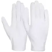 12 pares de guantes de algodón blanco para manos secas con eczema