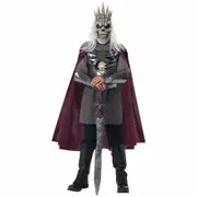 Fearsome Skeleton King Horror Medieval Knight Renaissance Ghost Boys Costume