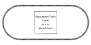 Bachmann E-Z Track HO Scale Oval #06 Basic Train Track Set - 38" X 92"