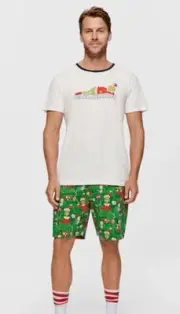 NEW! Peter Alexander Men’s Grinch Christmas Pyjama Set - Size Medium