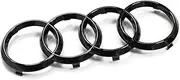 Audi Logo Radiator Grille Rings Black Edition Emblem Blackline Logo Black 82A071801