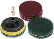 Drill Cleanse Pads, Drill Cleanse Brush, Drill Brush Scrubber for Cleanse Tiles, Floors, Polished Stainless Steel, Etc