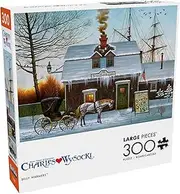 Buffalo Games - Charles Wysocki - Belly Warmers - 300 Large Piece Jigsaw Puzzle for Adults Challenging Puzzle Perfect for Game Nights - Finished Size 21.25 x 15.00