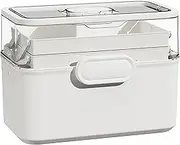 Medicine Cabinet - Pill Organizer Dispenser | Medicine Supply Organizer Storage Box,removable 3-Tier Medication Case Tools Container With Tray For Family, Men, Senior, Erfect For Daily Travel Needs