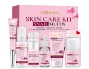 Christmas Gifts for Women, Gebeaty Skin Care Kit Snail Mucin. 6 Product Set