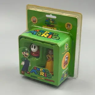 Super Mario 任天堂 超級瑪利歐 路易&栗寶寶  黛西&害羞小子 (附鐵盒) 2吋高