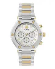 Philipp Plein Mens The Hexagon Two Tone 42mm Bracelet Fashion Watch