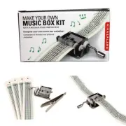 Kikkerland Mechanical Music Box Set for Making Your Own Songs Compose Gift