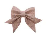 C183 24PCS Christmas Decoration Rose Gold Bow Christmas Tree Decoration Christmas Tree Bow Pendant