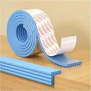 Corner Protectors，Foam Edge Protectors， Soft Extra-Wide Wall Protector, Adhesive Pre-Taped Bumper, Edge Guards Padding, Foam Corner Guards, Sharp Edge of Table(Blue,5pcs)